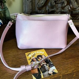 Portland Leather Vintage Pink Sm Poppy  Crossbody Bag